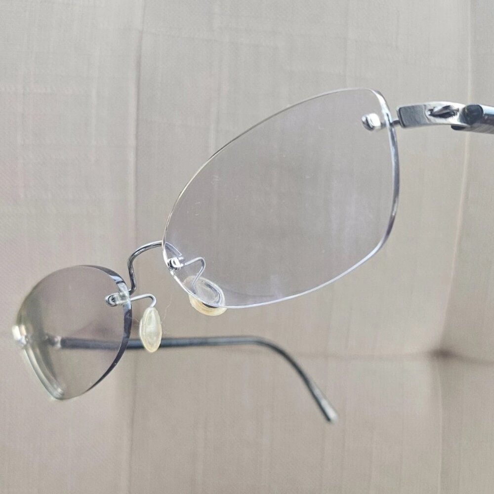 Lindberg Eyeglasses Frame Rimless Light Weight Gunmetal Col. K35 Glasses